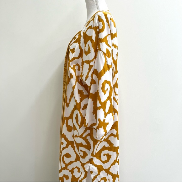 Evereve Tolani Gold Shara Wrap Kimono/Bathing Suit Cover One Size - Picture 6 of 15